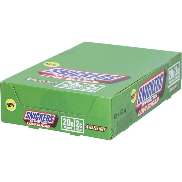 Snickers High Protein Low Sugar Bar | 12x57g Bars | Hazelunt Milk Chocolate | Protein Bar | Chocolate | Mars