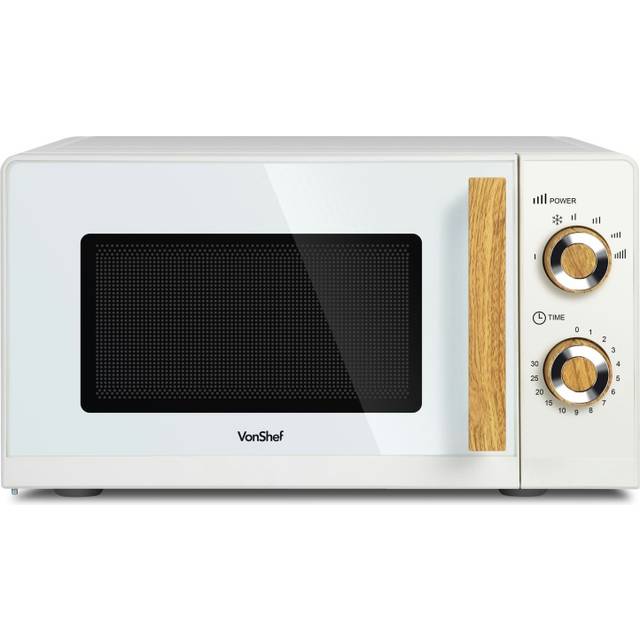Vonhaus Cream 20L Compact Solo Microwave 700W