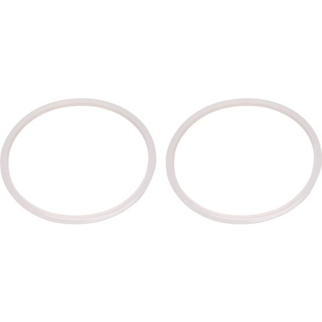 Silicone gasket Sealing ring for pressure cooker 22 cm inner diameter, 2 pieces, transparent