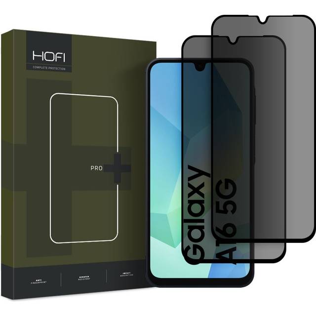 Samsung Galaxy A16 Hofi Anti Spy Pro+ Privacy Härdat Glas Skärmskydd - 2 St. - Svart Kant