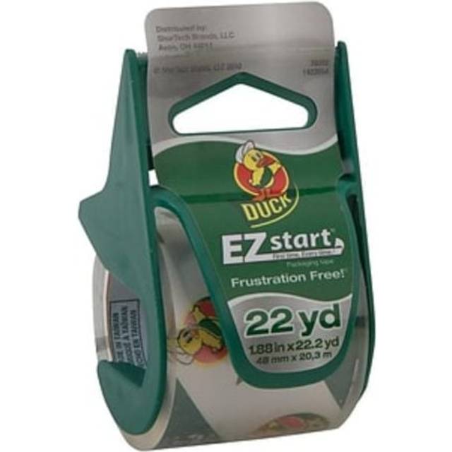 824922-7727 EZ Start Premium Packaging Tape with Dispenser, Clear - 1.88 in. x 22.2 yards - 6 per Pack