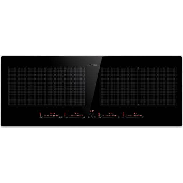 Induction hob 90 cm hot plate electric cooker 4 zones flex 7200 w touch black
