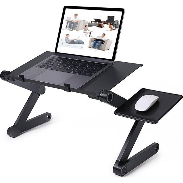 Folding Laptop Desk Ergonomic Aluminum Bed Stand Stands Holders & Car Mounts