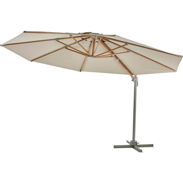 Brafab Luzzi parasoll Ljusgrå/khaki 3,5 m