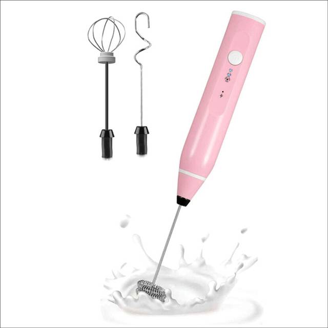 Mini Electric Handheld Electric Blender with USB Electrical Maker Whisk Mixer for Cappuccino,B
