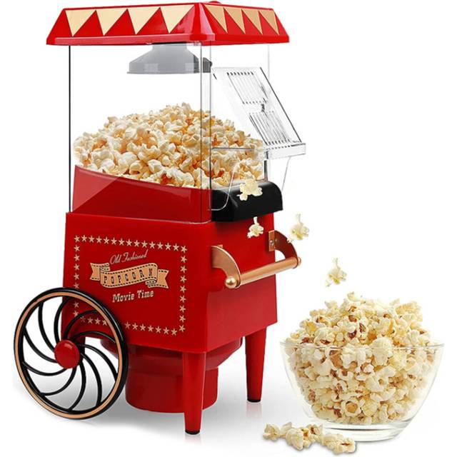 Hot Air Popcorn Machine Healthy and Quick Snack for Home EU Plug