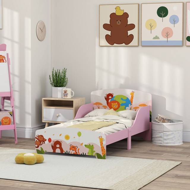 AIYAPLAY Toddler Bed - Cute Animal-Themed Kids Bed Frame - 143 x 77 x 60cm | TJ Hughes