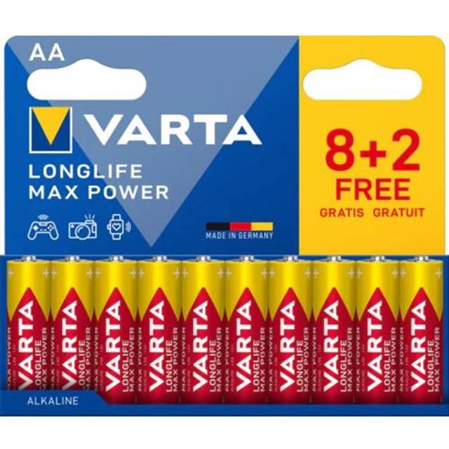 Varta Longlife Power AA batteri 7042378 10-pack (röda)