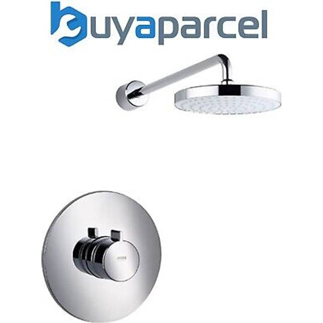 Showers Moto Mixer Shower Built In Shower Recessed + Fixed Head Chrome bir - Mira