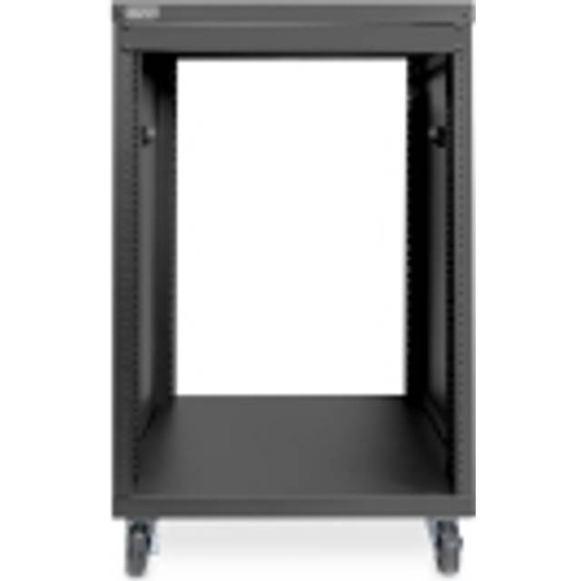 DIGITUS DN-48001 - Ljudrack - 19 tum - 16U - Universellt utrustningsrack - För audio-video tillbehör - Omonterad - Maxlast 136 kg - Med hjul - Svart