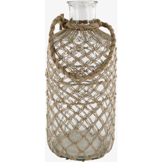 Glasvas Flätad Jute Stor Chic Antique