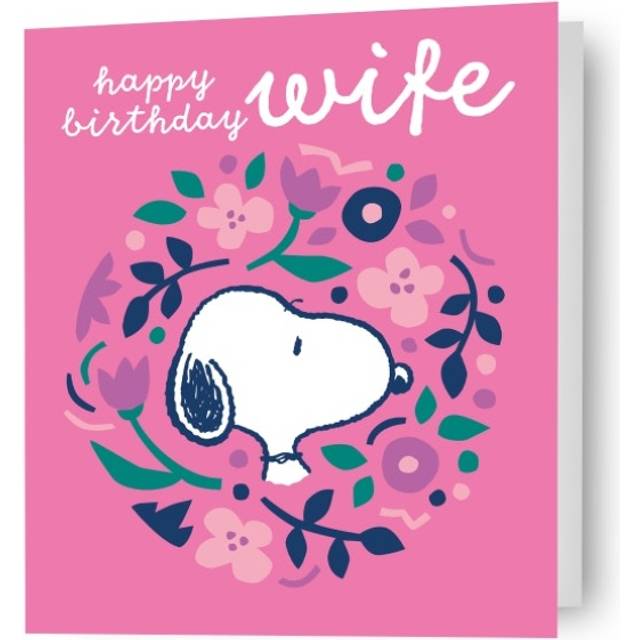 Peanuts Snoopy 'Wife' Birthday Card