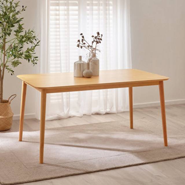 Furnitureboxuk Lynton 6 Seat Large Rustic Solid Wood Dining Table In Light Oak - One Size