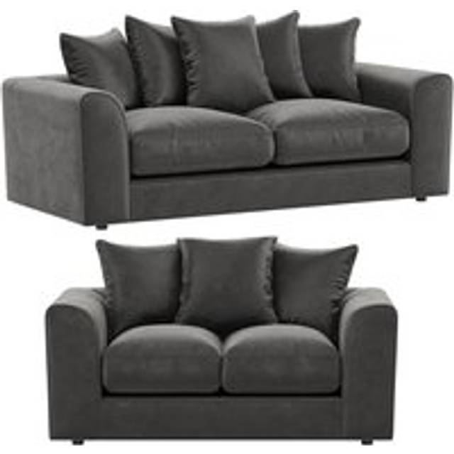 (Cream, Right Hand Corner ) Luxor Jumbo Cord 4 Seater Corner Sofa