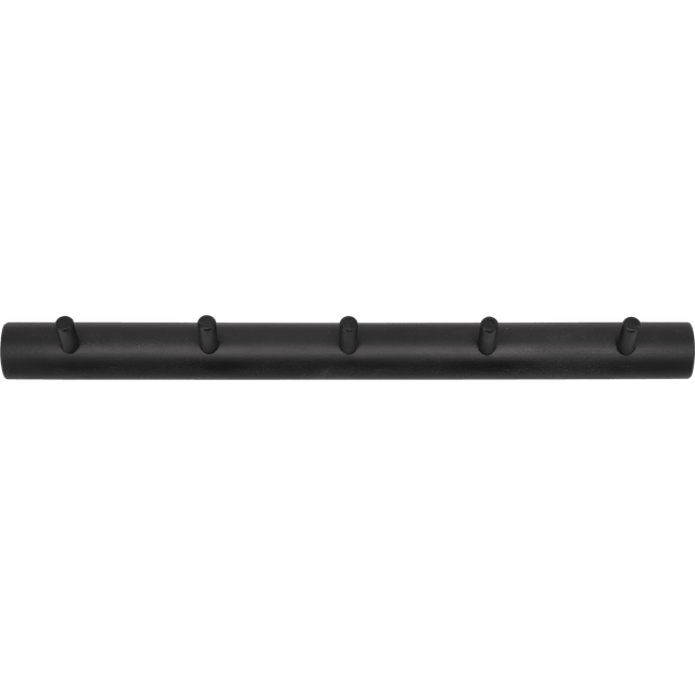 1898 Allsarp hook rack 5 hooks Black-painted birch