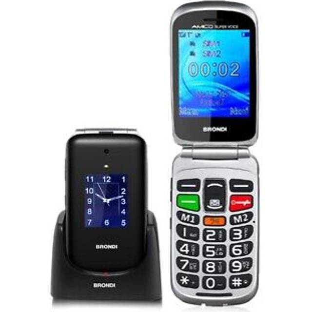 Brondi Amico Supervoice 7.11 Cm (2.8) Black Telephone For Seniors