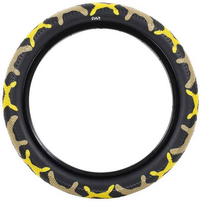 Cult x Vans Waffle 12" BMX Tyre (Yellow Camo)