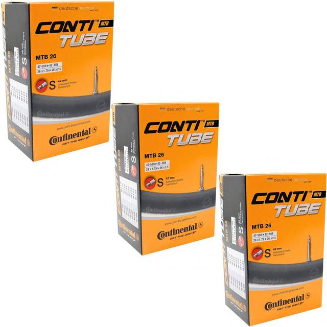 "Continental 26"""" x 1.75-2.5 Mountain Bike Inner Tubes with 42mm Presta"