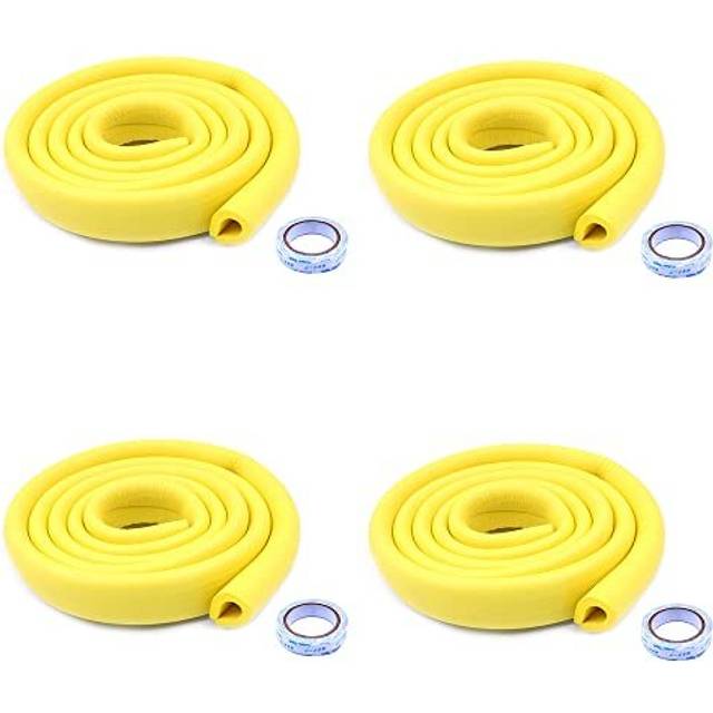 4 Sets Baby Protectorï¼2M Edge Protectors, Thicken Soft Protective Non-Toxic Edge Corner Guard for Baby, Kids and Child (Yellow)