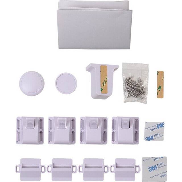 4 Pcs Magnetic Children Kids Cupboard Cabinet Drawer Safety Security Locks