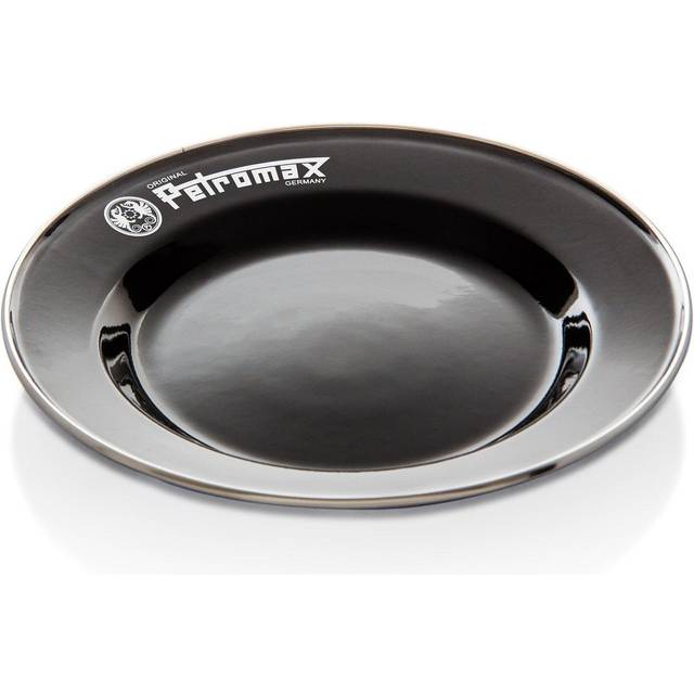 PETROMAX Outdoor Camp Enamel Plate Black 12896 (2 pieces)