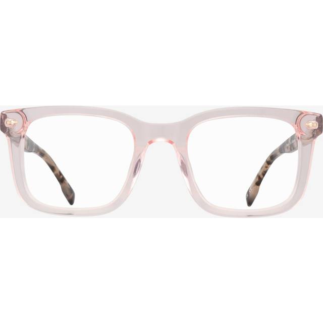 Pink/Havana square Acetate eyeglasses Online - Full Rim - Peony - black (Large)