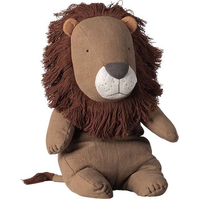 Maileg - Safari Friends Lion - Plyschleksak - Large - H52 x W26 x D18 cm