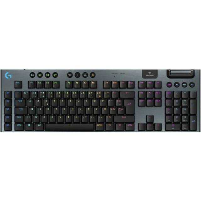 Logitech G Trådlöst G915 X LIGHTSPEED-speltangentbord med låg profil in Svart, Français (Azerty)