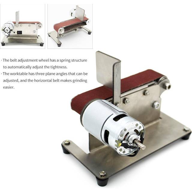 Horizontal Belt Sander Mini Electric Belt Grinding Sander Multifunctional