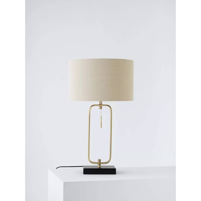 John Lewis Frame Table Lamp, Black/Brass