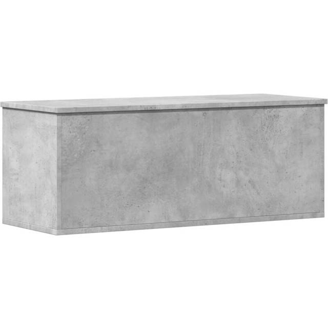 vidaXL Storage Box Concrete Grey 90x35x35 cm Engineered Wood