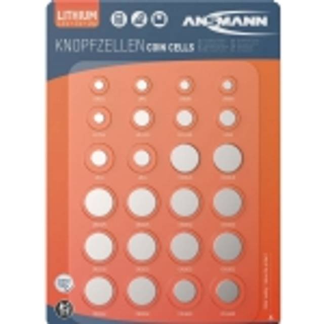 Ansmann 1516-0215 Button Cell Set Various Types Durable High Energy