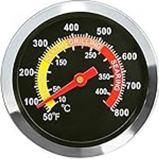 GFTIME 01T08 DIA 6cm Smoker Thermometer, Temperature Gauge for Weber, Char-Broil, Nexgrill, Brinkmann, Kenmore, Perfect Flame, Charmglow, Uniflame