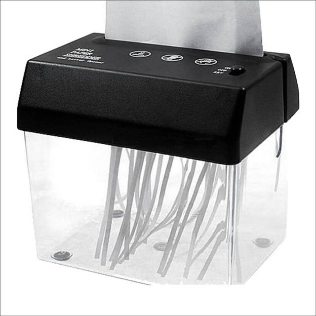Portable Electric Paper Shredder USB Battery Operated Documents Cutting Tool for Home Office