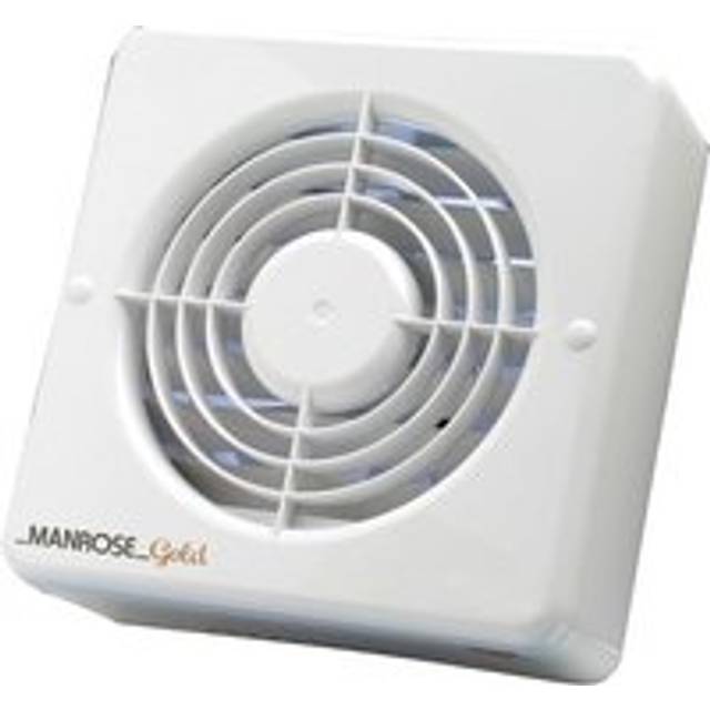 Manrose 12W Gold Axial Bathroom Extractor Fan with Humidity control and Pullcord - MG100HP