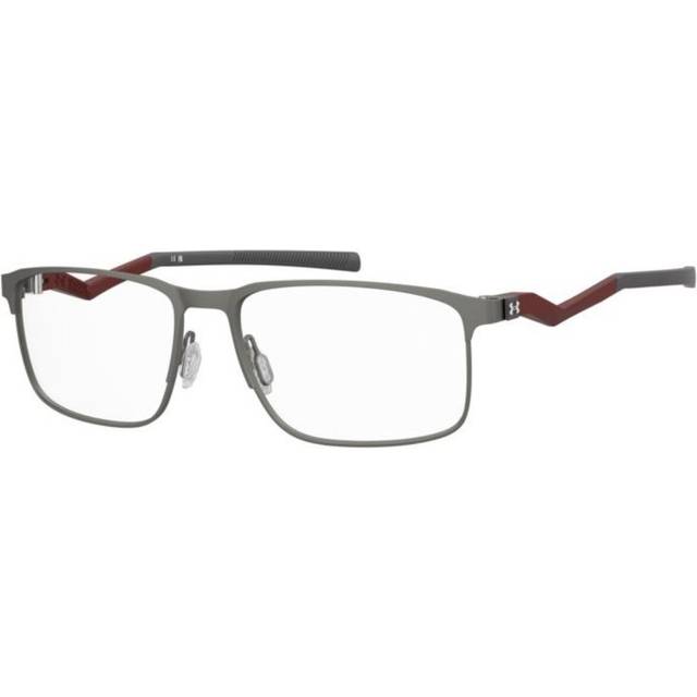 Under Armour UA 5083/G Asian Fit 7ZL Men's Eyeglasses Silver Size 57 (Frame Only) - Blue Light Block Available - Ruthenium Silver (57)