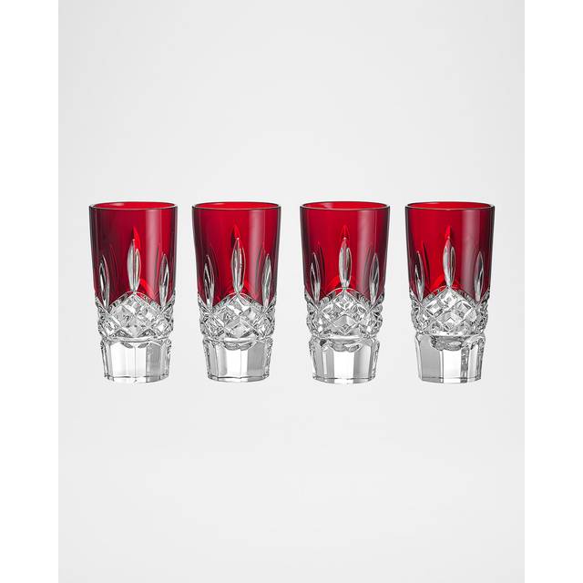 Lismore Red Shot Glass 55ml Set of 4
