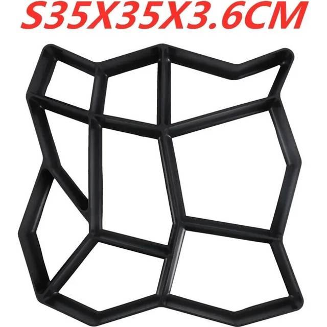 (C) DIY Path Maker Paver Molds Stone Brick Concrete Mold Concrete Cement Walk Garden Path Paving Paver