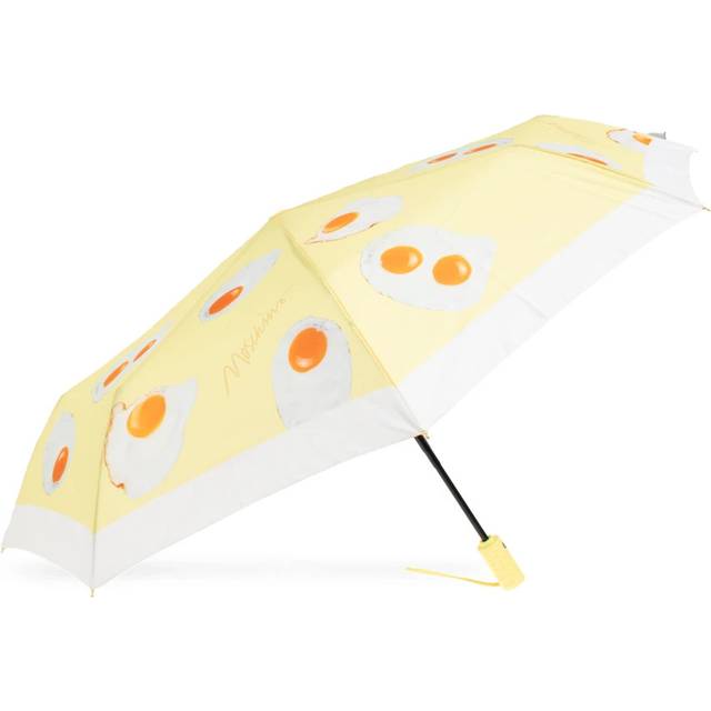 Moschino, Accessoarer, unisex, ONE Size, Polyester, Paraply med tryck - yellow (ONE SIZE)