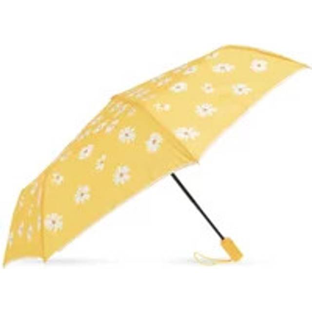 Moschino, Accessoarer, unisex, ONE Size, Polyester, Hopfällbart paraply med logotyp - yellow (ONE SIZE)