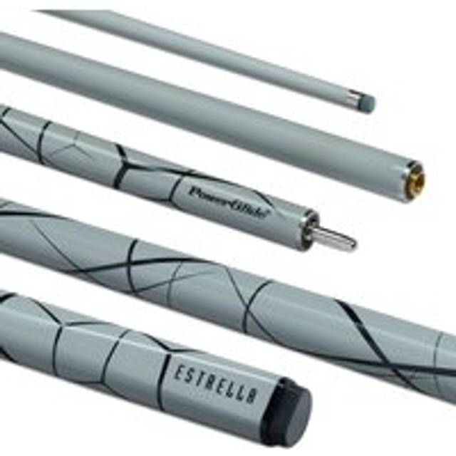 "PowerglideÂ Estrella Snooker Cue 2 Piece 57"" Fibreglass Composite 10mm Tip - Gray"