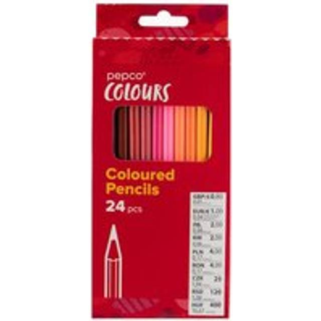 Pepco Wooden Colouring Pencils 24 Pack