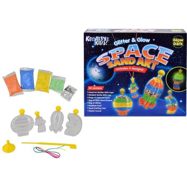 Glitter And Glow Space Sand Art Kit For Kids | Moving Sand Art | Art Set For Kids | Arts And Crafts For Kids