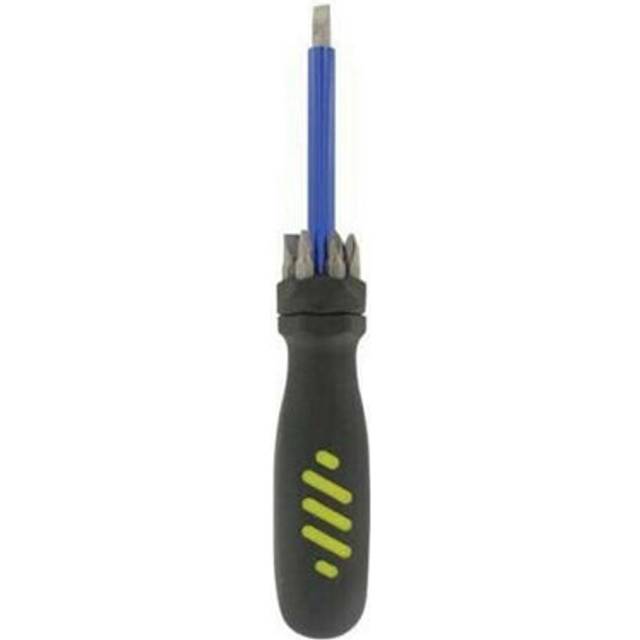 8-in-1 Extending Magnetic 7 Bit Screwdriver Set - Slotted Phillips & Pozidriv - Multi - One Size