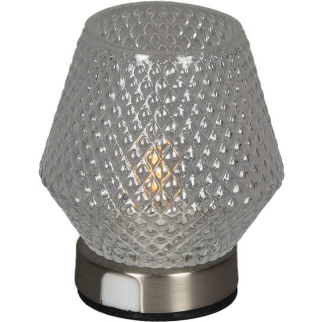 Laddbart Glasljus LED 10x11cm IP20 Silver Konstsmide