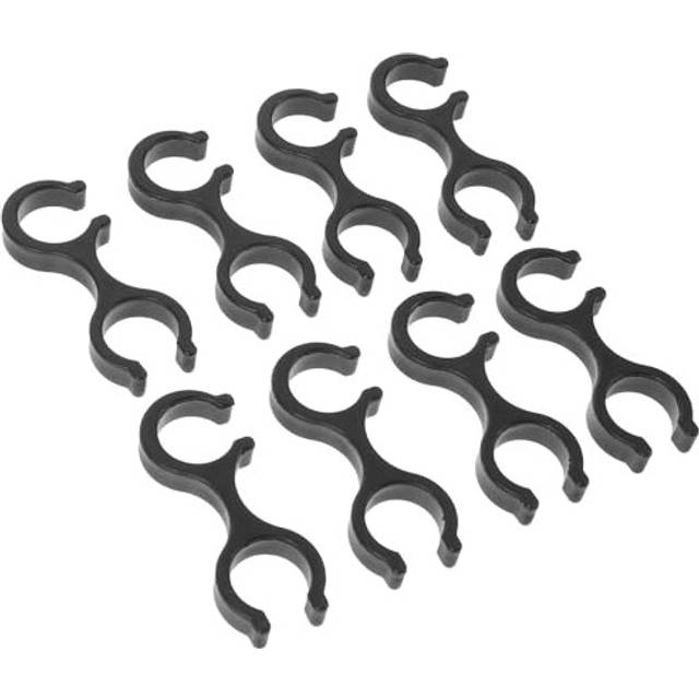 8PCS Hiking Pole Clips Plastic Walking Stick Holders Trekking Pole Carry Clip Quick Lock Two Poles Rod Connector Buckle Alpenstocks Accessories for