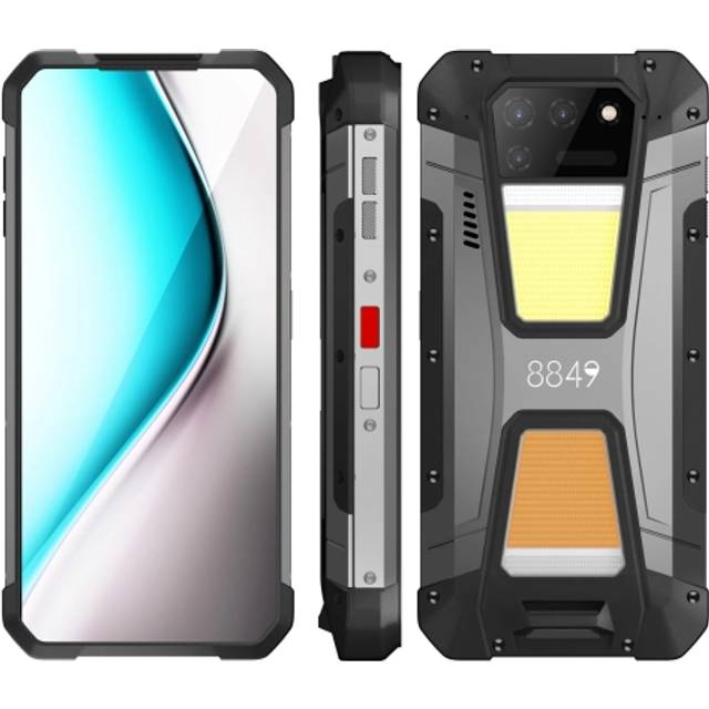 [HK Warehouse] Unihertz Tank 2 Laser Projector Rugged Phone, 108MP Camera, Night Version, 12GB+256GB, Waterproof Dustproof Shockproof, Side Fingerprint Identification, 15500mAh Battery, 6.79 inch Android 13 MTK6789 Octa Core up to  2.2GHz, Network: 4G, NFC, Global Version(Black)