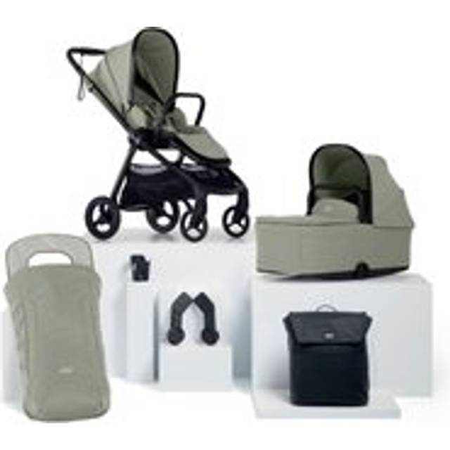 Mamas & Papas Essential Kit - Vardo Sage (Inc Pushchair, Carrycot, Adaptors, Cupholder, Bag, Footmuff), Sage - Age