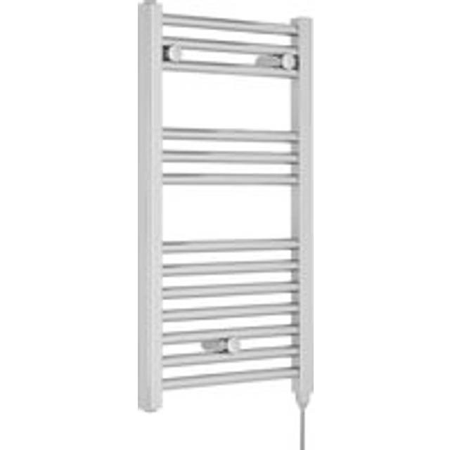 Electric Vertical Round Towel Rail with 13 Rails - 720mm x 400mm - 200 Watt - Chrome