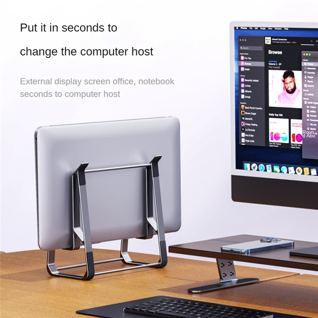 Laptop Stand Tablet Desktop Universal Computer Stand, Grey